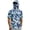 #110Blue, variant on Men's Lightweight Camouflage Gradient Quick Dry Fishing Hoodie Shirt - UPF 50+ Sun Protection Short Sleeve Shirts with Neck