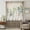 Grey Green Brown, variant on Farmhouse Botanical Sheer Curtains 54" Long, Bottles Plans Country Brown Wooden Grain Light Filering Curtains, Breathable Simi Curtain Privacy Drapes for Kitchen Bathroom Nursery Window Treatment