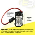 thumbnail image 6 of 5x  PLC Energy+ Compatible with Batteries for BR2/3A-AB 1756-BA2 1756-L6X, 6 of 7