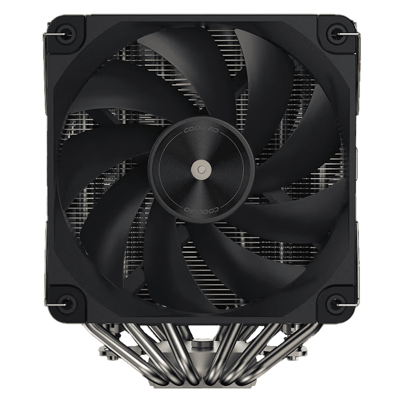 Coolleo  P60t Performance Edition CPU Air Cooler Dual-Tower 275w TDP 6 Copper Heatpipes FDB PWM Fan for  Inter:115X/1200/17XX/1851