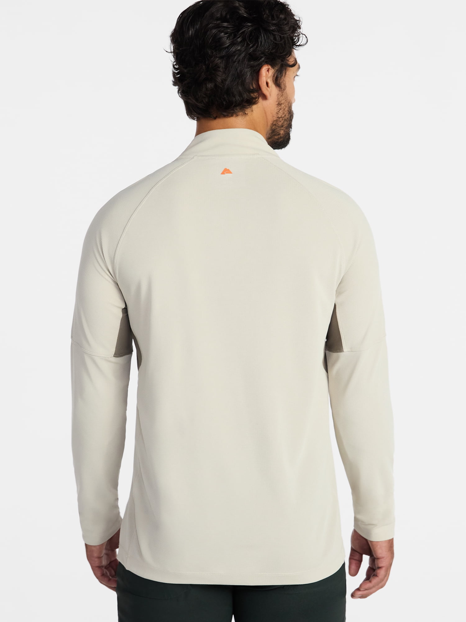 Ozark Trail Men's and Big Men's Textured Quarter Zip Pullover, Sizes S-3XL