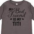 thumbnail image 4 of Inktastic My Best Friend is My Titi with Hearts Boys or Girls Long Sleeve Toddler T-Shirt, 4 of 5