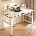 thumbnail image 2 of HDOFM 31.5"/39.4" No Assembly Folding Computer Desk, Foldable Laptop Table for Small Space, Home Office, Student Bedroom & Apartment, 2 of 5