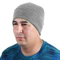 thumbnail image 3 of 48 Pack Wholesale Winter Beanie Hat Unisex Bulk Skull Knitted Ski Cap For Cold Weather - Light Grey, 3 of 3