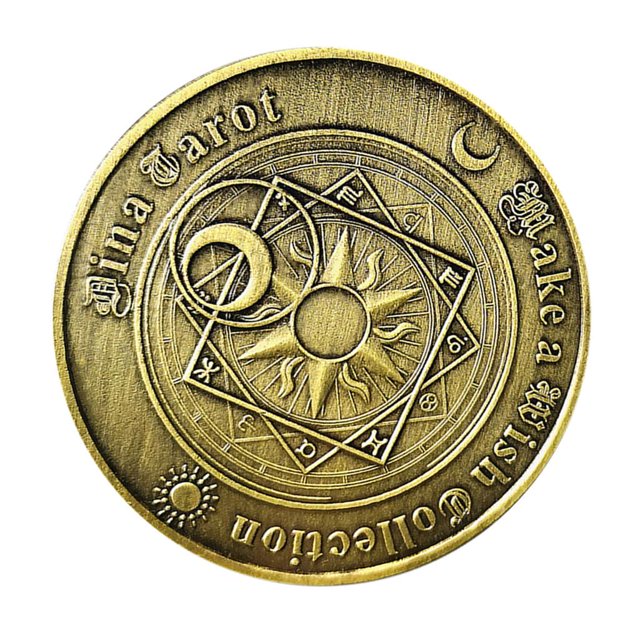 Moneda Conmemorativa Tarot Adivinación Matriz Almacenamiento Colección Hobby Regalos Sunnimix Colección de monedas conmemorativas