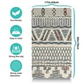 thumbnail image 5 of Boho Retro Floral Pet Feeding Mat-Abstract Art Pattern Absorbent Pet Placemat for Food and Water Bowl, with Waterproof Rubber Backing, Quick Dry Water Dispenser Mat for Dog and Cat (17"x30"), 5 of 7
