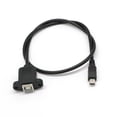 thumbnail image 5 of DPTALR Printer Panel Mount Cable + Screw Mini USB 5 Pin Male to USB 2.0 B Jack Female, 5 of 5