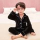 thumbnail image 1 of Conjunto de Pijamas de terciopelo Coral para niños y niñas, ropa de dormir de manga larga de franela cálida para invierno, navidad, Año Nuevo, 1 of 2