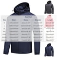 thumbnail image 3 of Diufon Zip Up Windproof Jackets for Men Long Sleeve Hooded Tops Casual Outdoor Fall Winter Jackets with Zipper Pockets, 3 of 5