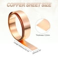 thumbnail image 2 of Uxcell 0.2mm x 20mm x 3500mm Copper Sheet Roll, 99.9% Pure Copper Strip Flashing Metal Foil Plate for DIY Project Jewelry Craft Electrical Repair, 2 of 6