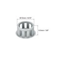 thumbnail image 2 of Uxcell 64PCS 15mm Light Gray Plastic Hole Plugs, Flush Type Panel Hole Caps, 2 of 6