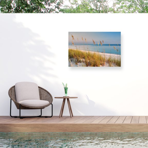 Dennis Frates 'Sea Oat Grass 1' Outdoor Canvas