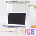 thumbnail image 4 of Digital Clock, LED Alarm Clock for Bedroom, Electronic Desktop Clock with Temperature DisplayStyle 4, 4 of 6
