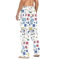 thumbnail image 3 of FORMRS Mens Pajama Pants with Pockets Sleepwear Lounge Bottoms Sizes S-2XL, Colorful Cartoon Graphic, 3 of 7