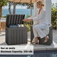 thumbnail image 4 of Devoko 2PCS 32 Gallon Outdoor Resin Deck Box with Seat, 4 of 8