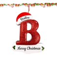 thumbnail image 1 of Adornos navideños de resina personalizados, colgante de árbol de Navidad con nombre DIY, colgante de letra navideña con texto personalizado, personaliza tus adornos navideños con el nombre de tu famil, 1 of 6