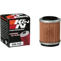 K&N Motorcycle Oil Filter: High Performance, Premium, Designed to be used with Synthetic or Conventional Oils: Fits Select Yamaha Vehicles, KN-143