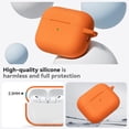 thumbnail image 7 of for AirPods Pro 3 Case 2025 with Cleaner Kit,Soft Silicone Protective Cover for AirPods Pro 3rd Generation Cases for Women Men,AirPod Pro 3 Case Accessories with Keychain-Orange, 7 of 7