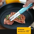 thumbnail image 3 of Cheers Food Tongs Long Handle Multipurpose Stainless Steel BBQ Serrated Tips Food Clips for Kitchen, 3 of 8