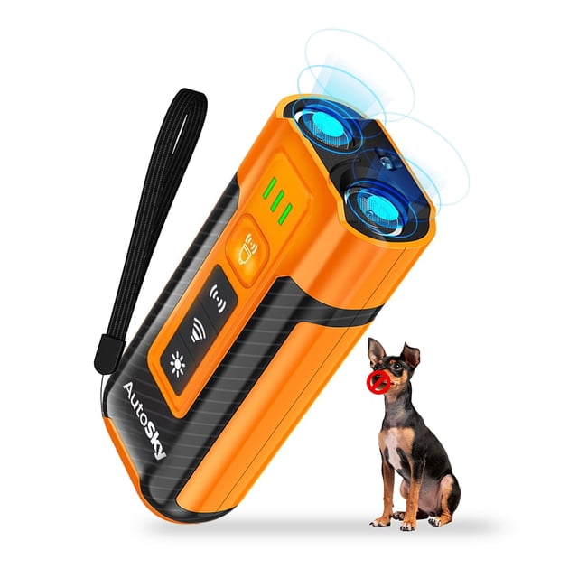 Antiladridos ultrasónicos para perros y linterna LED AutoSky