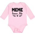 thumbnail image 3 of Inktastic Meme Loves Me Baby Clothes Girls Long Sleeve Baby Bodysuit, 3 of 5