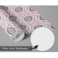 thumbnail image 4 of S4Sassy Ikat Geometric Wallpaper - Pink Wall Covering, 25" X 360" Self-Adhesive Vinyl Walls Paper, Wall Wrap, Easy Diy Walls Covering For Farmhouse Bedroom, Living Room, Cabinets, Living Spaces, 4 of 6