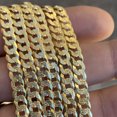 thumbnail image 5 of 14K Gold Plated Italy 925 Sterling Silver Diamond Cut Cuban Chain Necklace 20" inch 5MM Thick, 5 of 12