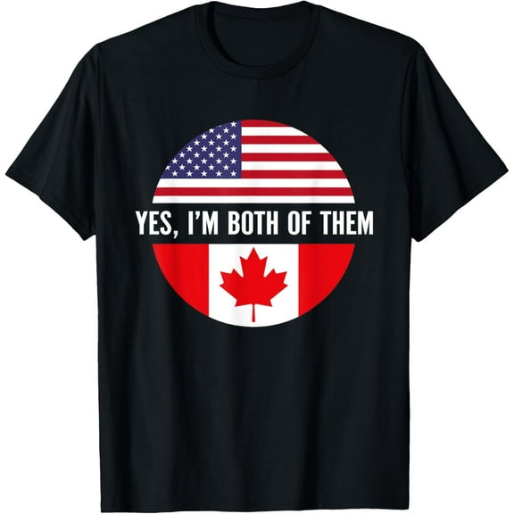 Canadian American Shirt USA Canada Flag 4th of July T-Shirt
