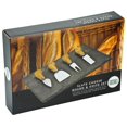 thumbnail image 2 of 4 pc Cheese Knife set Oak Hndl with Slate board, 2 of 3