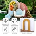 thumbnail image 4 of Efavormart 7ft Lavender Spandex Fitted Open Arch Backdrop Cover, Double-Sided U-Shaped Wedding Arch Slipcover, 4 of 5