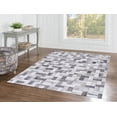 thumbnail image 2 of Linon Laredo Burke Woven Polyester 5'x7' Rug in Gray, 2 of 5
