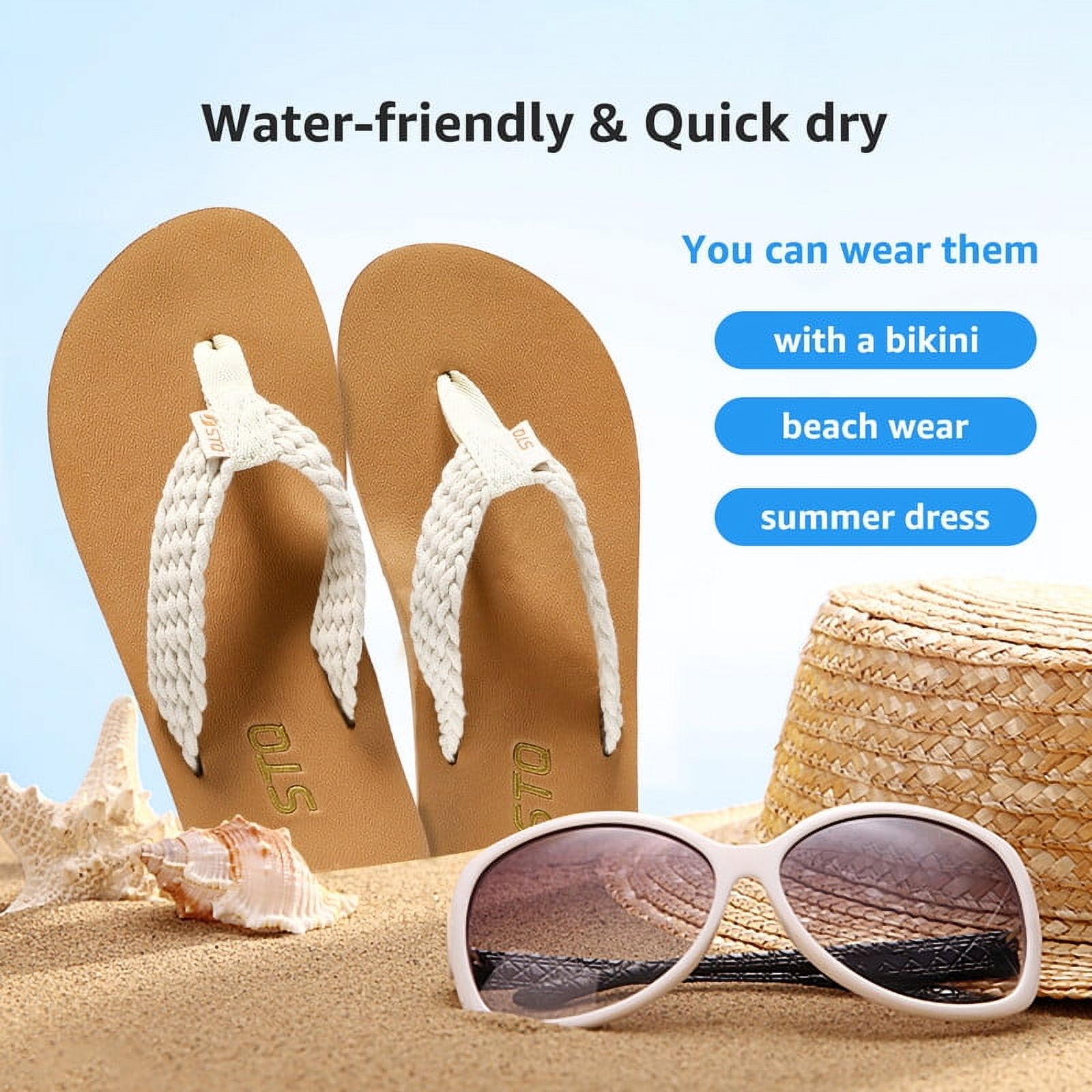 Teahoo Women's Yoga Mat Flip Flops with Arch Support photo 7