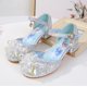 thumbnail image 1 of Princess Summer Anna Zapatos para niños para niñas Zapatos de cuero para niños Elsa Dancing High Heels Chaussure Enfants Sandals Party Shoes25-Insole 16.5CM Gao Jinjia LED, 1 of 2