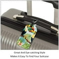 thumbnail image 3 of Square 2Pack PU Leather Toucan Cruise Luggage Tag with Privacy Cover and Name ID Tag for Travel Handbags Backpacks Luggage Tags, 3 of 6