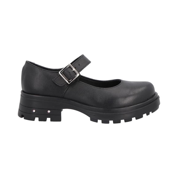 Flats Yuyin Niña Casuales Altos Comodos Ajustables negro 18