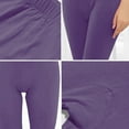 thumbnail image 3 of Qetyuw Leggings for Women High Waist Tummy Control Trousers Stretch Yoga Skinny Pants Solid Color Butt Lift Long Pants Sports Running Gym Pants, 3 of 3
