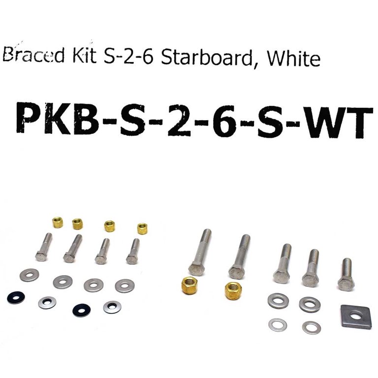 Power-Pole Plate Kit Side 2” Rise – 6” AFT Starboard Black, Mounting Adapter For Jack Plates