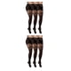 thumbnail image 2 of Minnieouse 3 Pairs Sexy Tights Fishnet Socks Attractive Ladies Accessories Hollow Dating Black Female Mesh Out Lace Stocking Prop Hosiery 2piezas, 2 of 6