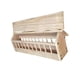 thumbnail image 5 of Comedero para palomas, dispensador de alimento para aves de corral, suministros para palomas, menos desperdicio de madera para aves. 40x11x7cm, 5 of 9