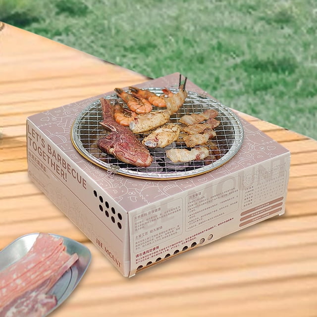 Parrilla de carbón desechable Parrilla desechable Barbacoa multiusos Parrilla de carbón Parrilla de barbacoa para viajes al aire libre Picnic Cola Puesto de fogata