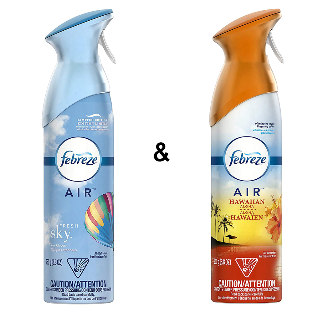Air Freshener Linen & Sky by Febreze & Air Freshener Hawaiian Aloha (1