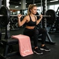 thumbnail image 4 of Eolstice Microfiber Gym Sweat Towel, 12x40 Inch Quick Dry Soft Absorbent Sports Workout Towel, 6 Colors for Fitness, Yoga, Running, Gym, Travel, Outdoor, 4 of 5