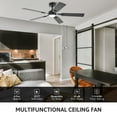 thumbnail image 2 of Ceiling Fan with LED Panel Lights & Remote 3 White Color Blades Contemporary, 2 of 11