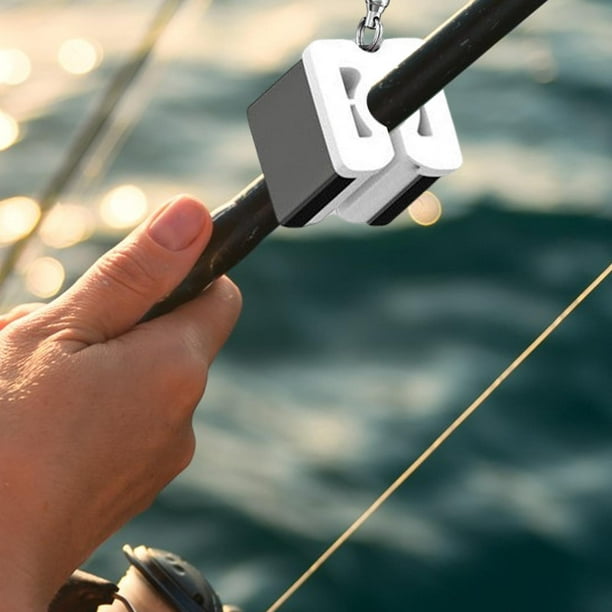 Fishing Rod Clips Waist Belt Hanging Rod Hook Fastener Binding Clip Outdoor  Fixing Rods Tightly Fishing Pole Holders Fishing Rod Holder Tool White 