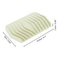 thumbnail image 4 of Unique Bargains 1 Pc Waterproof Soap Holder Waterfall Beige Soap Holder for Bathroom 6.1"x3.54"x0.59", 4 of 6