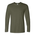 thumbnail image 1 of Gildan Hombres 4.5 oz. Camiseta de manga larga SoftStyle G644 -VERDE MILITAR M Gildan 64400, 1 of 1