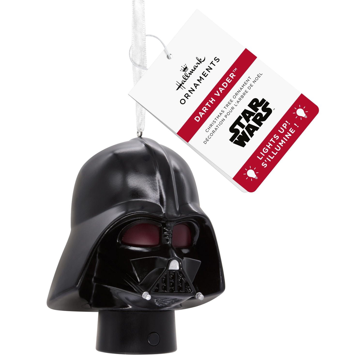 Hallmark Christmas Ornament (Star Wars Darth Vader Helmet With Light)