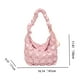 thumbnail image 5 of (Versión Ampliada) Bolso Mujer Bandolera Con Cordón Gran Capacidad Bordado Acolchado Plisado Nube Gran Capacidad 6922 (rosa) Rosa, 5 of 9
