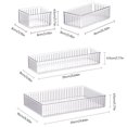 thumbnail image 6 of mdesiwst Drawer Divider Storage Box Clear Bathroom And Vanity Drawer Organizer Tray Drawer Storage Bin for Makeup Brushes Lipstick Cosmetics Kitchen Utensils Office, 6 of 8