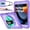 Purple+Cyan, variant on BMOUO iPad 9th Generation Case, iPad 8th/7th Generation Case, iPad 10.2 Case,Hybrid Shockproof [360 Rotating Stand] [Hand Strap] [Pencil Holder] Kids Case for iPad 10.2" 2021/2020/2019 - Colorful